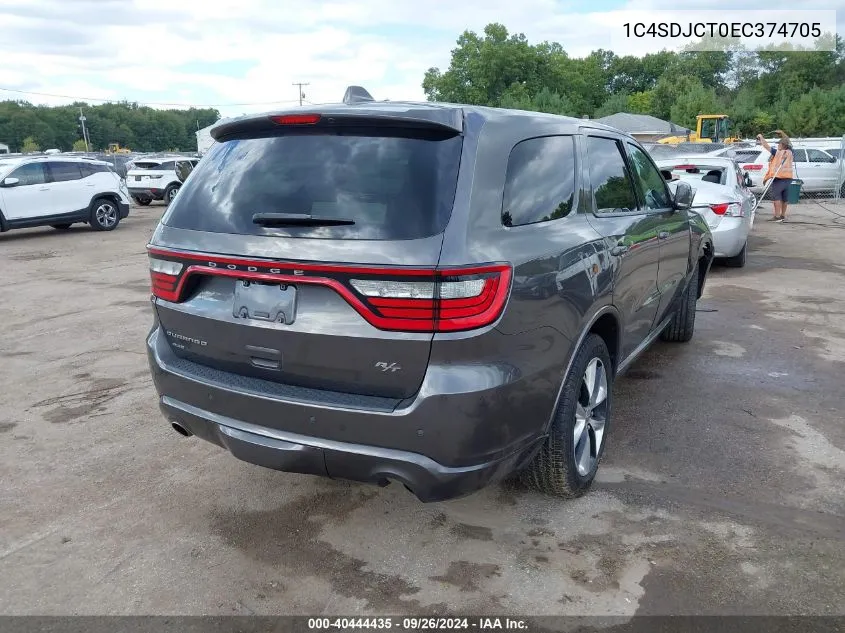 1C4SDJCT0EC374705 2014 Dodge Durango R/T