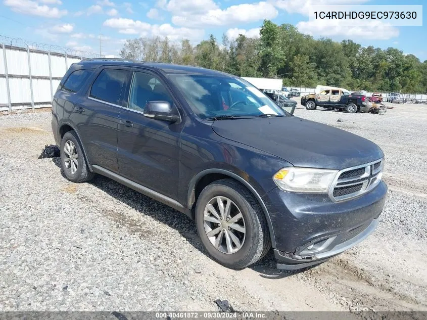 2014 Dodge Durango Limited VIN: 1C4RDHDG9EC973630 Lot: 40461872