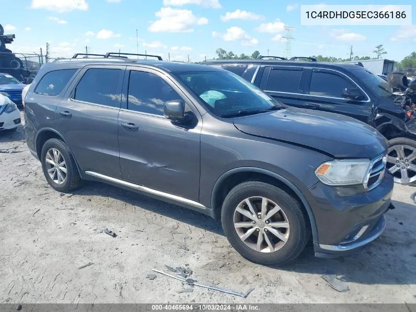 2014 Dodge Durango Limited VIN: 1C4RDHDG5EC366186 Lot: 40465694