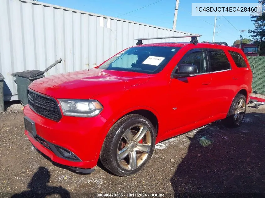 2014 Dodge Durango R/T VIN: 1C4SDJCT4EC428460 Lot: 40479385