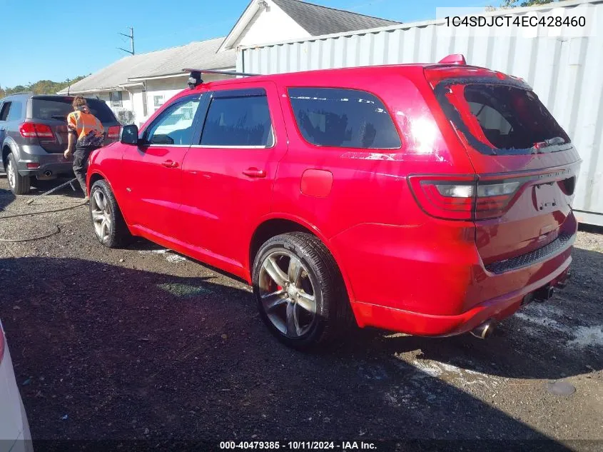 2014 Dodge Durango R/T VIN: 1C4SDJCT4EC428460 Lot: 40479385