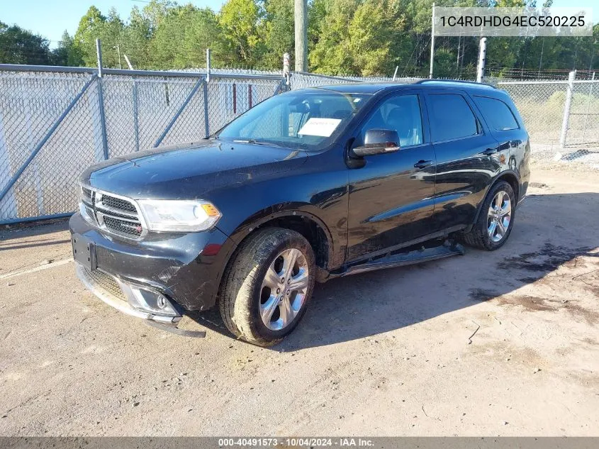 2014 Dodge Durango Limited VIN: 1C4RDHDG4EC520225 Lot: 40491573