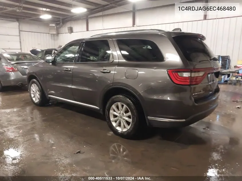 1C4RDJAG6EC468480 2014 Dodge Durango Sxt