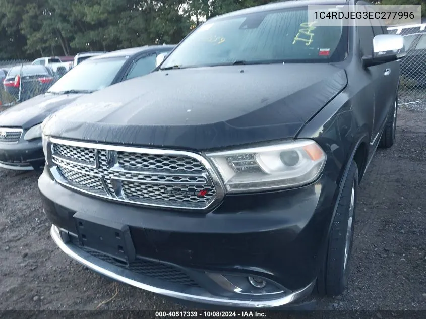 2014 Dodge Durango Citadel VIN: 1C4RDJEG3EC277996 Lot: 40517339