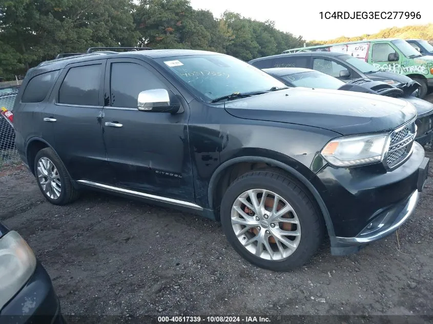 2014 Dodge Durango Citadel VIN: 1C4RDJEG3EC277996 Lot: 40517339