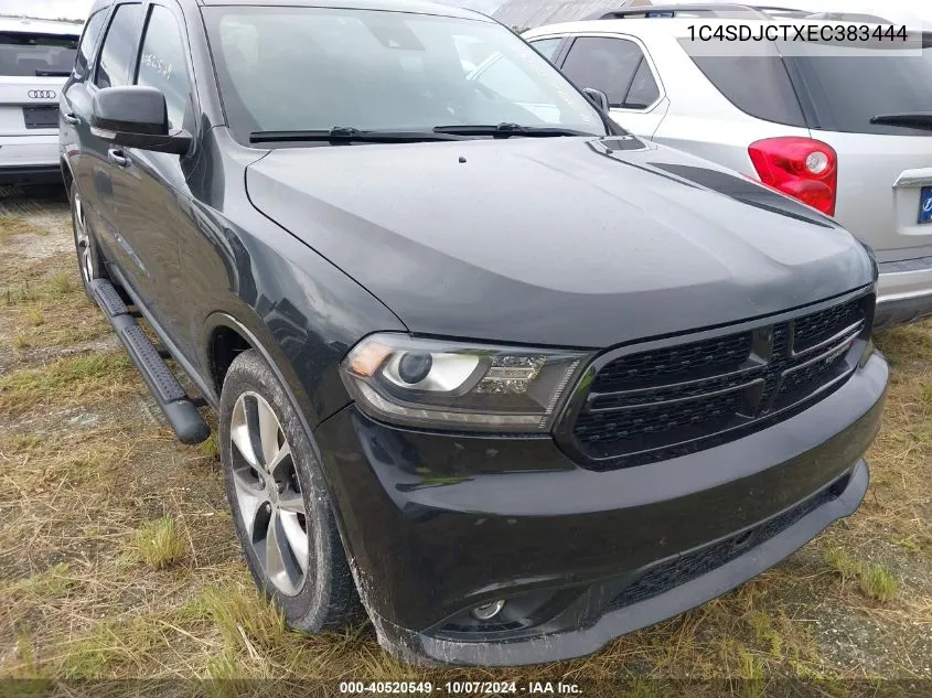 2014 Dodge Durango R/T VIN: 1C4SDJCTXEC383444 Lot: 40520549