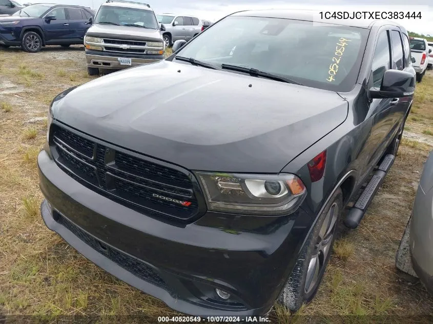 2014 Dodge Durango R/T VIN: 1C4SDJCTXEC383444 Lot: 40520549