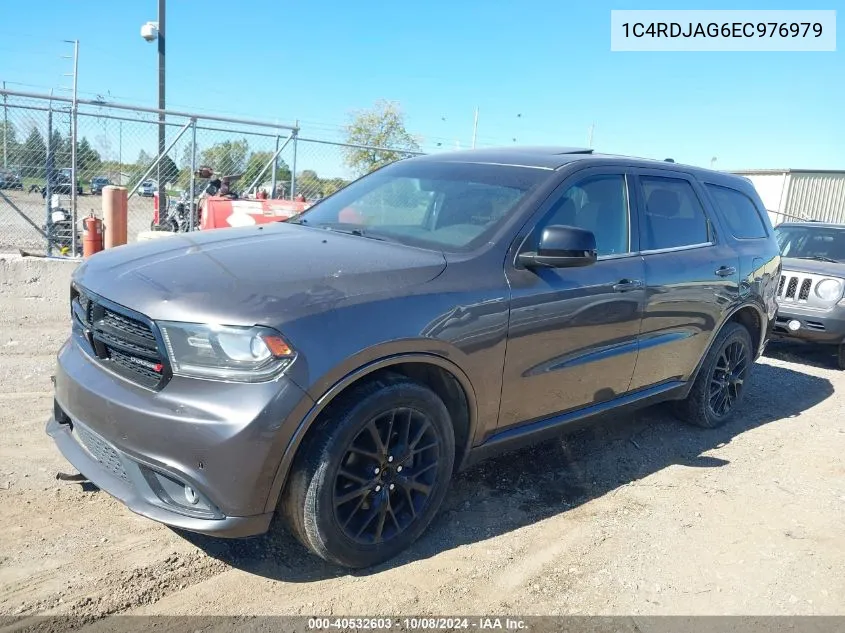 2014 Dodge Durango Sxt VIN: 1C4RDJAG6EC976979 Lot: 40532603