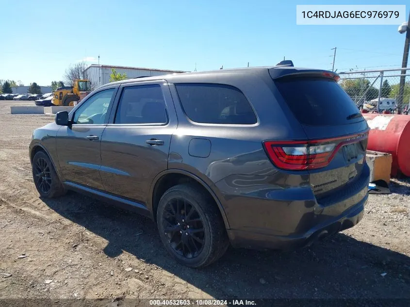 2014 Dodge Durango Sxt VIN: 1C4RDJAG6EC976979 Lot: 40532603