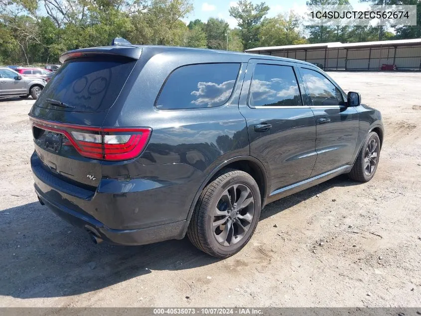 2014 Dodge Durango R/T VIN: 1C4SDJCT2EC562674 Lot: 40535073