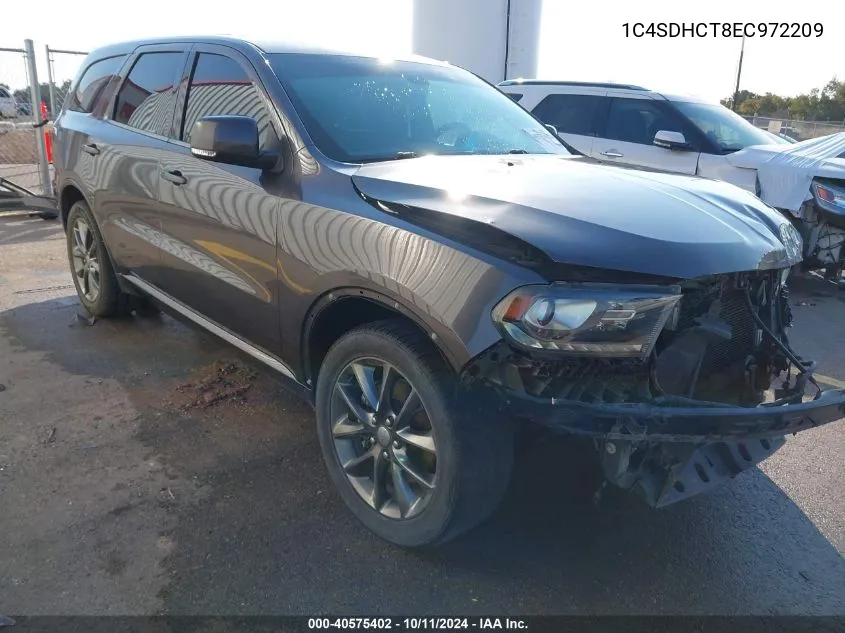 2014 Dodge Durango R/T VIN: 1C4SDHCT8EC972209 Lot: 40575402