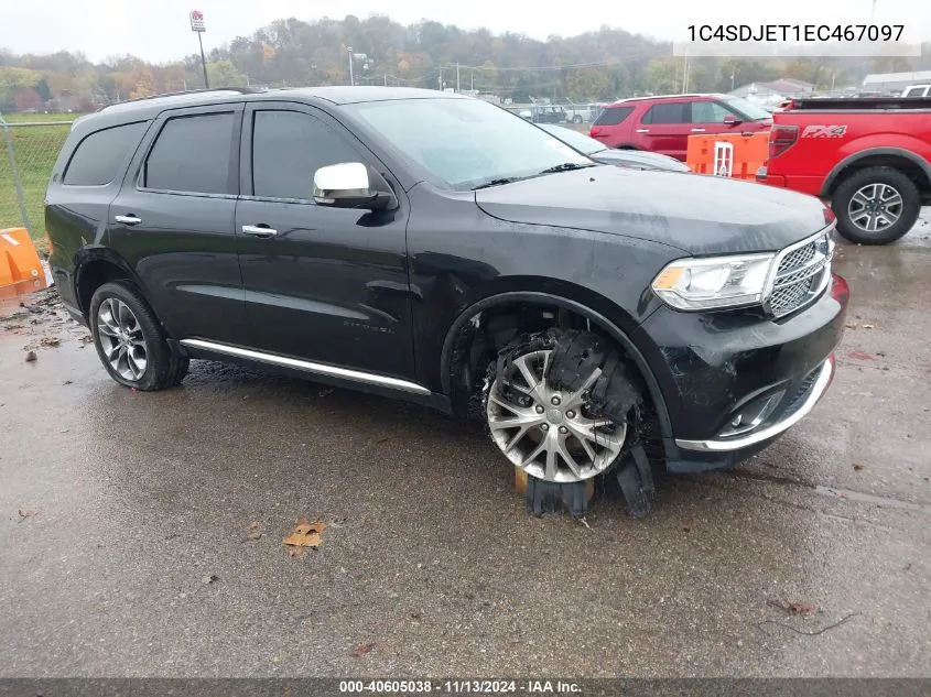 2014 Dodge Durango Citadel VIN: 1C4SDJET1EC467097 Lot: 40605038