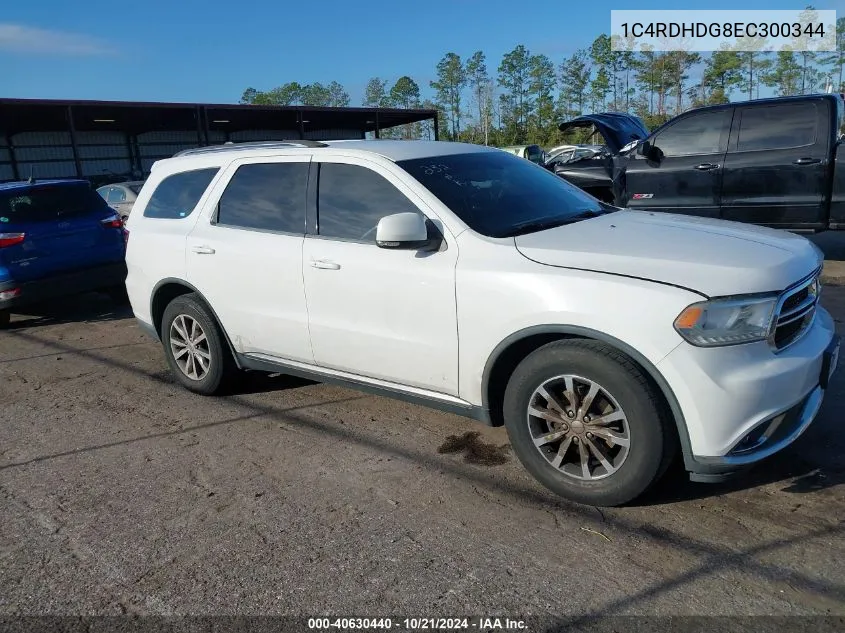 1C4RDHDG8EC300344 2014 Dodge Durango Limited