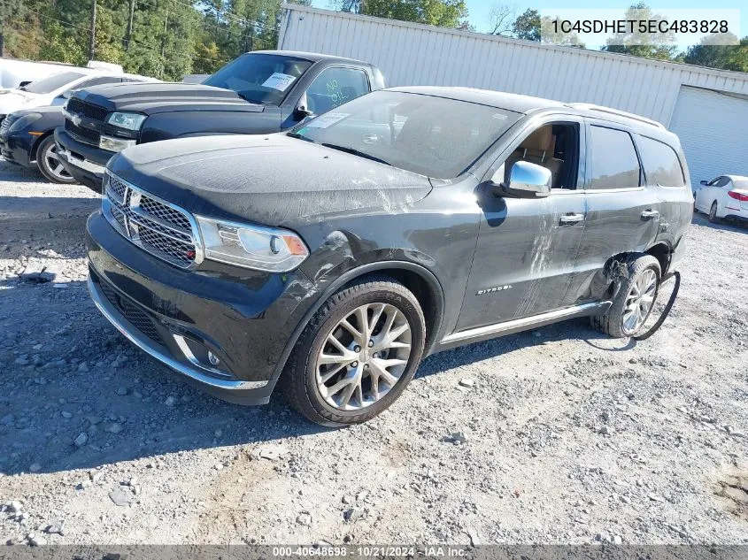 2014 Dodge Durango Citadel VIN: 1C4SDHET5EC483828 Lot: 40648698