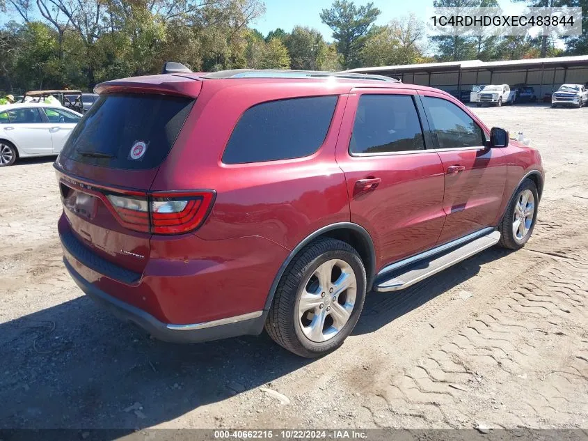 1C4RDHDGXEC483844 2014 Dodge Durango Limited