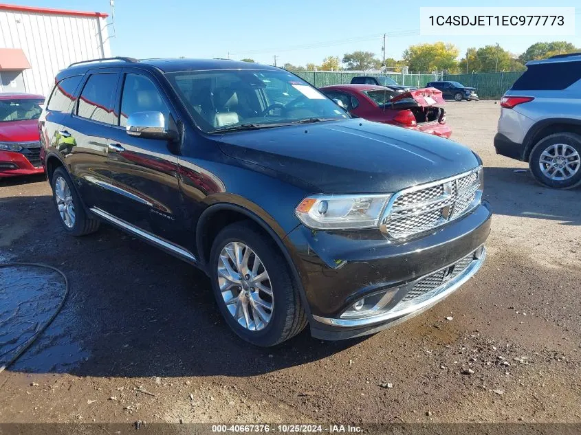 2014 Dodge Durango Citadel VIN: 1C4SDJET1EC977773 Lot: 40667376