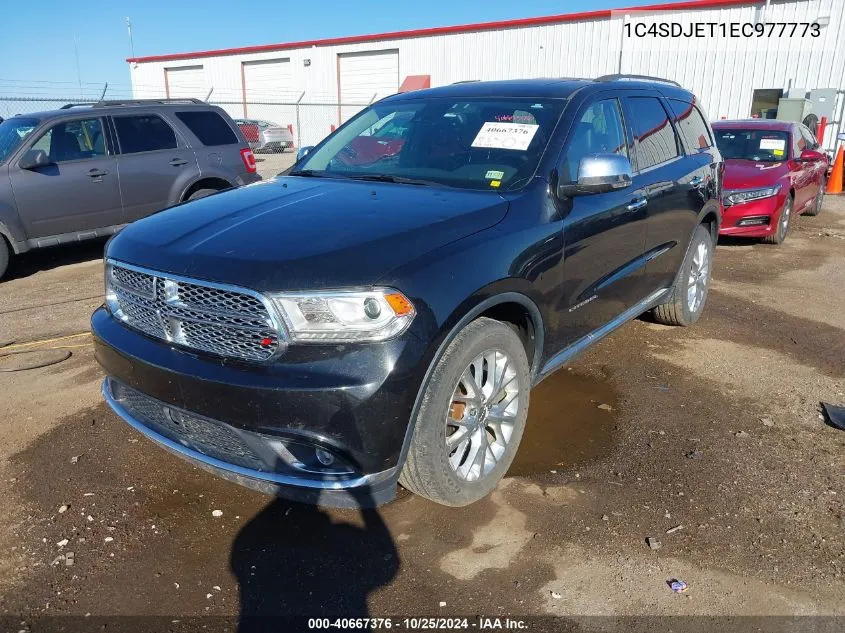 2014 Dodge Durango Citadel VIN: 1C4SDJET1EC977773 Lot: 40667376