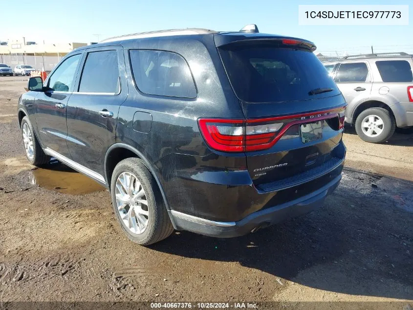 2014 Dodge Durango Citadel VIN: 1C4SDJET1EC977773 Lot: 40667376