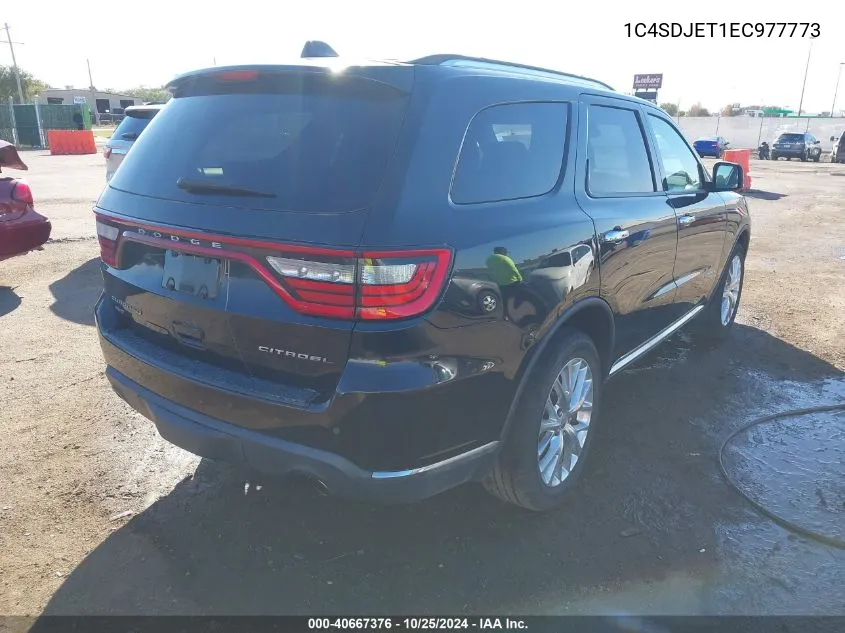 2014 Dodge Durango Citadel VIN: 1C4SDJET1EC977773 Lot: 40667376