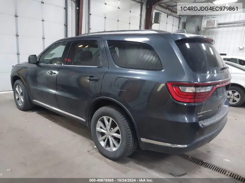 2014 Dodge Durango Limited VIN: 1C4RDJDG4EC979861 Lot: 40678585