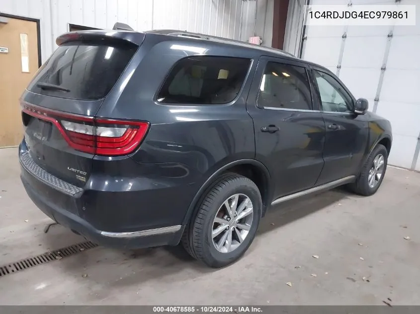 2014 Dodge Durango Limited VIN: 1C4RDJDG4EC979861 Lot: 40678585