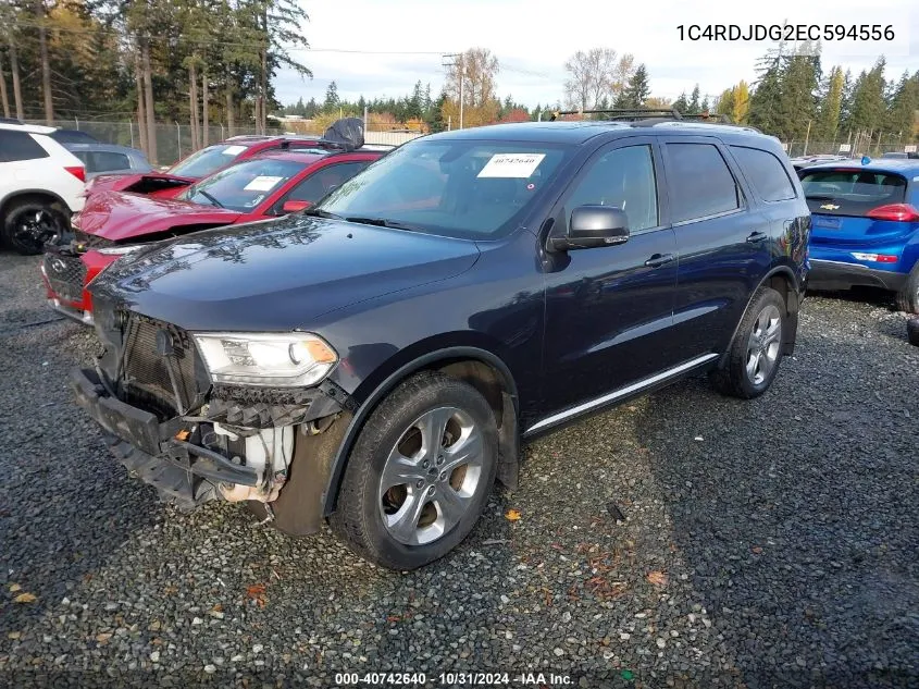 2014 Dodge Durango Limited VIN: 1C4RDJDG2EC594556 Lot: 40742640