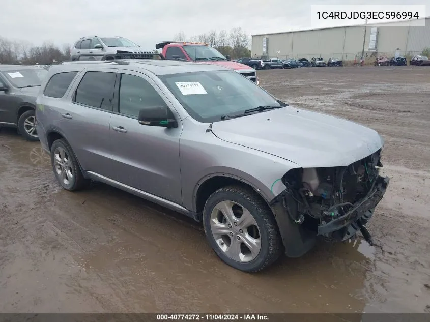 1C4RDJDG3EC596994 2014 Dodge Durango Limited