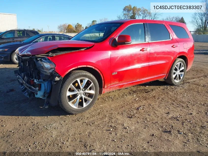 2014 Dodge Durango R/T VIN: 1C4SDJCT0EC383307 Lot: 40791154