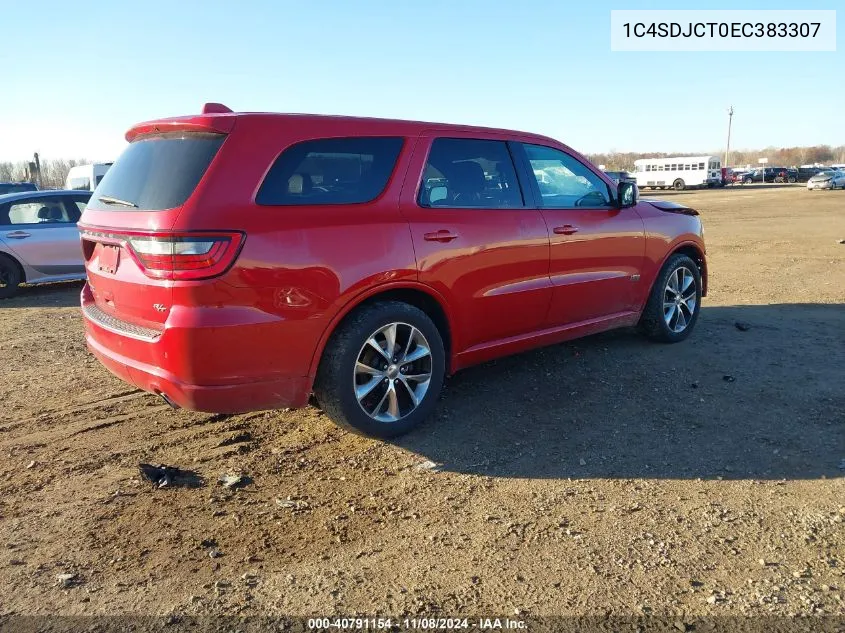 2014 Dodge Durango R/T VIN: 1C4SDJCT0EC383307 Lot: 40791154