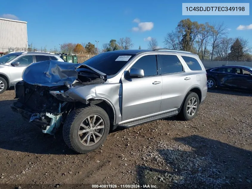 2014 Dodge Durango Limited VIN: 1C4SDJDT7EC349198 Lot: 40811926