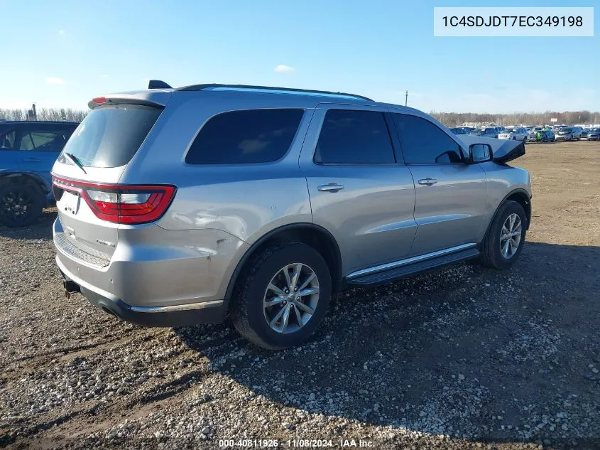 2014 Dodge Durango Limited VIN: 1C4SDJDT7EC349198 Lot: 40811926