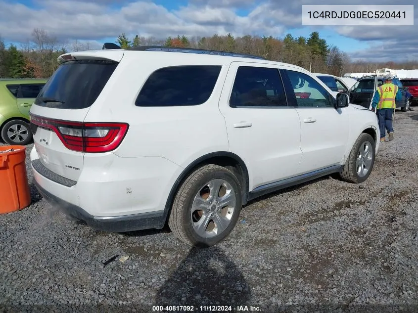 1C4RDJDG0EC520441 2014 Dodge Durango Limited