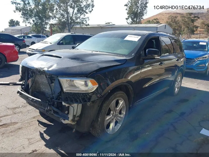 1C4RDHDG1EC476734 2014 Dodge Durango Limited