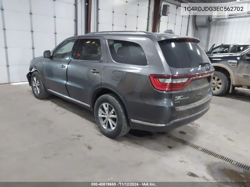 1C4RDJDG3EC562702 2014 Dodge Durango Limited