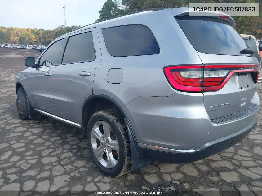 2014 Dodge Durango Limited VIN: 1C4RDJDG7EC507833 Lot: 40825067