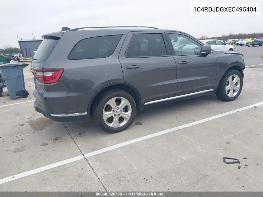 2014 Dodge Durango Limited VIN: 1C4RDJDGXEC495404 Lot: 40826738