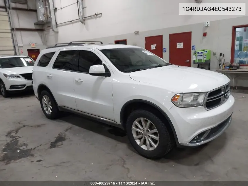 1C4RDJAG4EC543273 2014 Dodge Durango Sxt