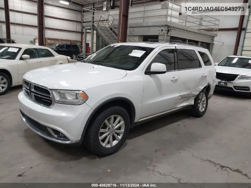 1C4RDJAG4EC543273 2014 Dodge Durango Sxt