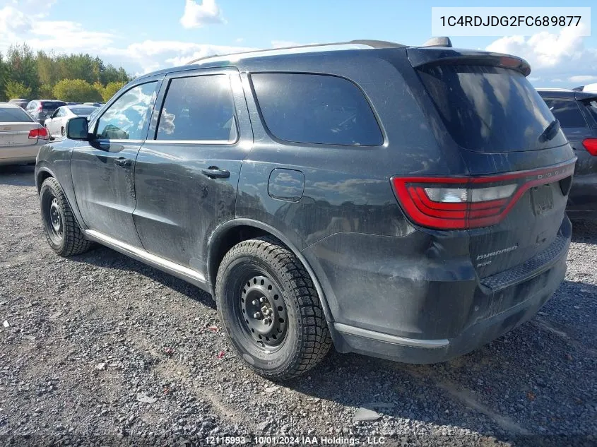 1C4RDJDG2FC689877 2015 Dodge Durango Limited