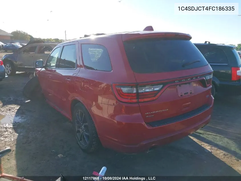 1C4SDJCT4FC186335 2015 Dodge Durango R/T