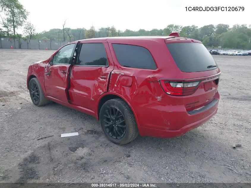 1C4RDJDG3FC120679 2015 Dodge Durango Limited