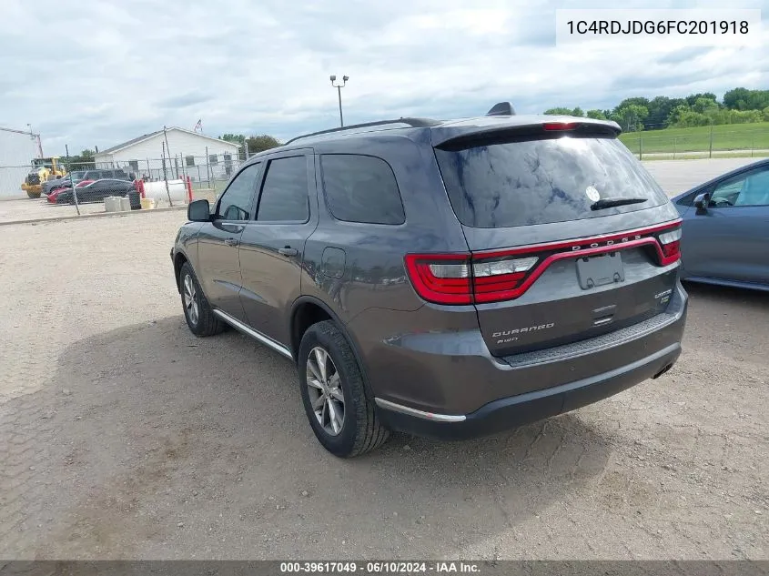 1C4RDJDG6FC201918 2015 Dodge Durango Limited