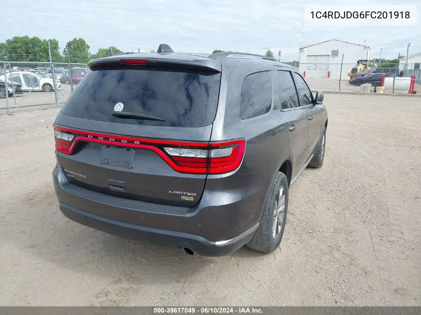 1C4RDJDG6FC201918 2015 Dodge Durango Limited