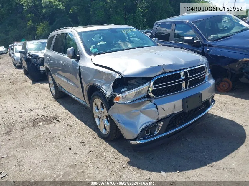 2015 Dodge Durango Limited VIN: 1C4RDJDG6FC153952 Lot: 39716766