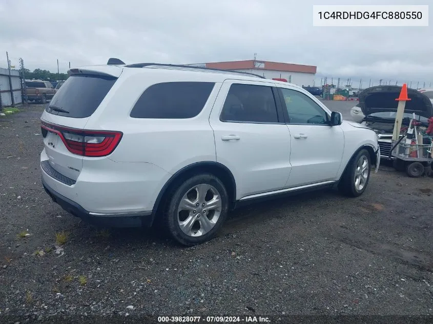 1C4RDHDG4FC880550 2015 Dodge Durango Limited