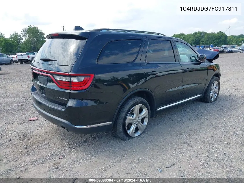 1C4RDJDG7FC917811 2015 Dodge Durango Limited