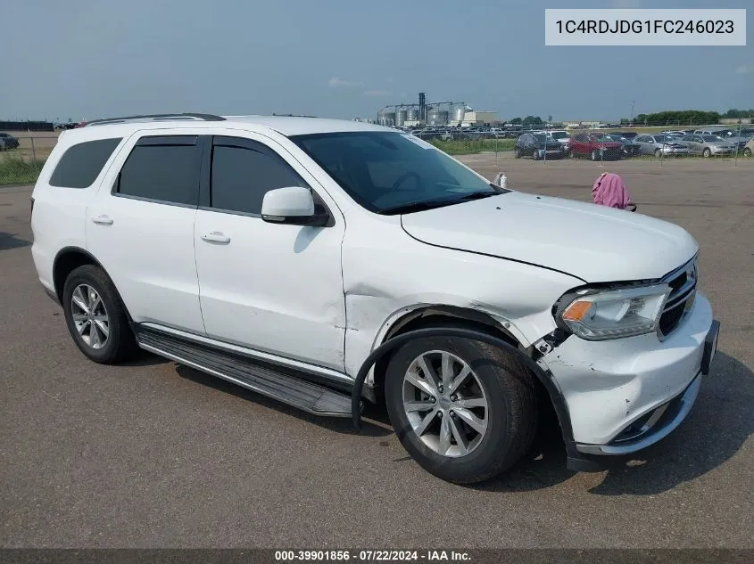 2015 Dodge Durango Limited VIN: 1C4RDJDG1FC246023 Lot: 39901856