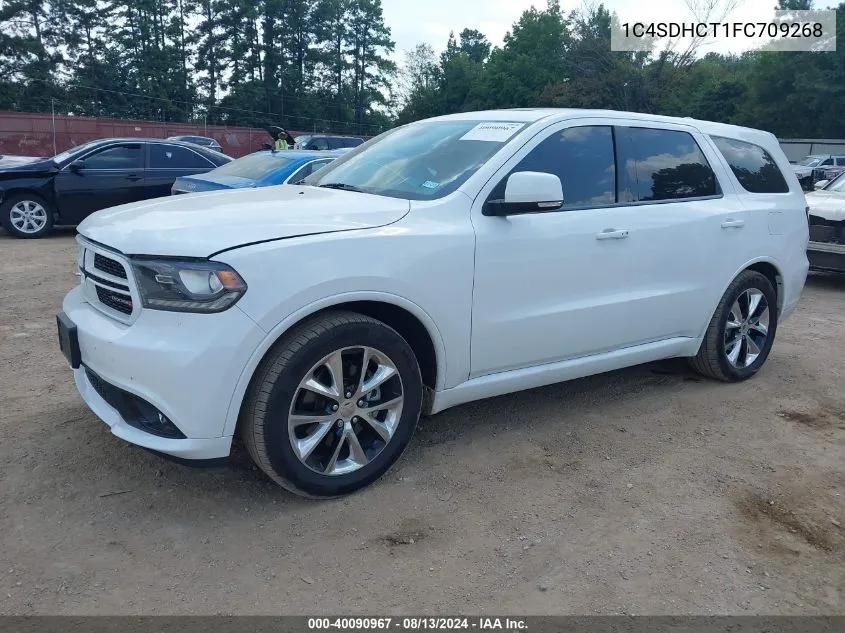 2015 Dodge Durango R/T VIN: 1C4SDHCT1FC709268 Lot: 40090967