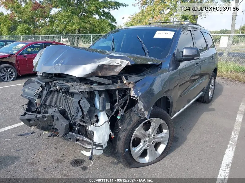 1C4RDJDGXFC939186 2015 Dodge Durango Limited