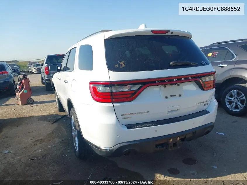 1C4RDJEG0FC888652 2015 Dodge Durango Citadel